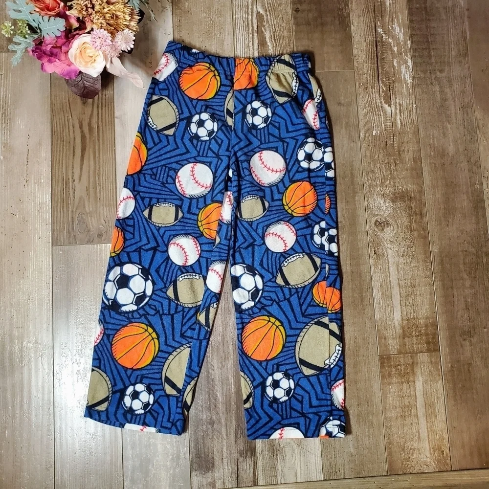 Joe Boxer Blue Fleece Boys Pajama PJ Pants Size Medium (8) EUC